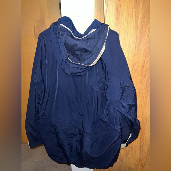 Timberland Weathergear Windbreaker Men's Hooded Jacket Navy Blue 2002 Me… - Picture 6 of 6